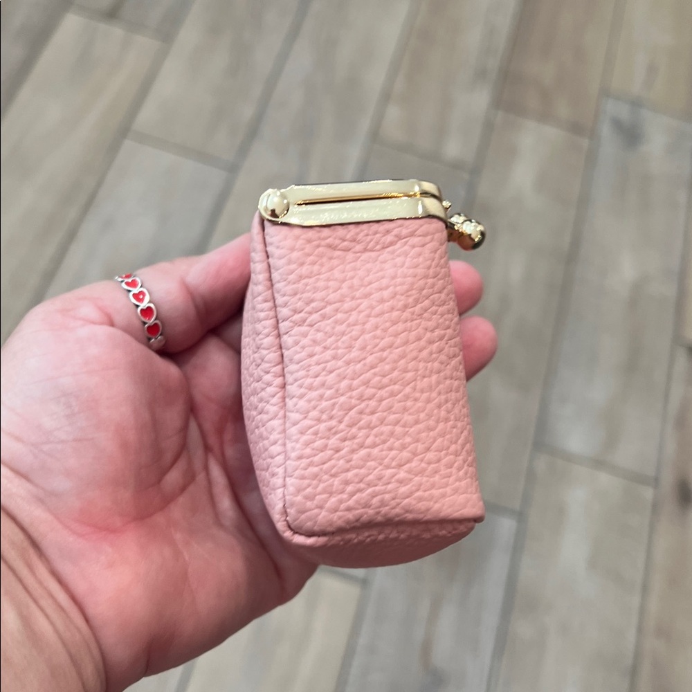 Pink Mini Kiss-Lock Coin Pouch - Picture 14 of 16